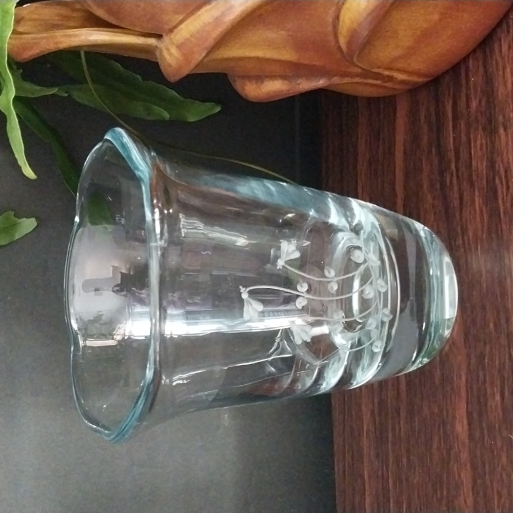 🤑🤑SIGNED STROMBERG SHYTTAN Swedish Art Glass Vase Signed Lillies of the Valley